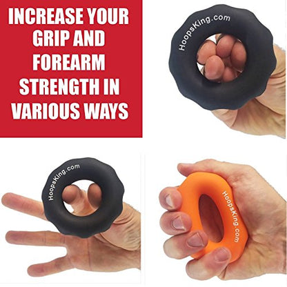 HOOPSKING Rip N Grip Hand Strengtheners Basketball Training Aid for Dribbling, Shooting, Passing, & Rebounding