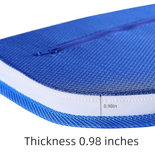 Football Back Plate, Football Low Back Pad, Rear Protector Lower Back Pads+ Towel - color: blue and gray, size: Large