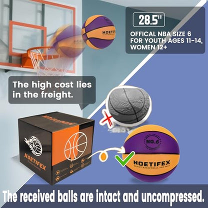 Upgraded Weighted Silent Basketball, High-Density Quiet Indoor Training Ball with Gift Box, Real Bounce Soft Material, Ideal for Home & Apartment Dribbling Practice