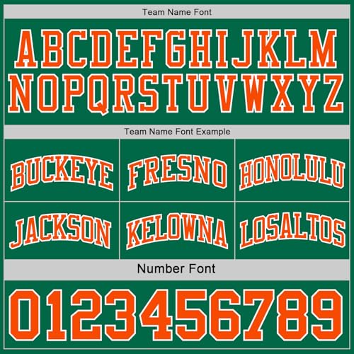 Custom Reversible Basketball Jerseys Men Youth, Personalized Sports Shirts Team Uniforms Printed Name Logo Number - color: Green and Orange
