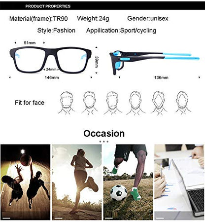 Runspeed Sports Goggles Safety Protective Basketball Glasses for Adults Youth