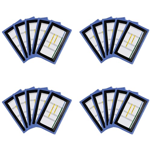 QB Playbook Wristband - Football Quarterback Play Wristbands for Adult and Youth - Wrist Coach for All Sports with 3 Compartments - color: Blue, size: Youth, 20-Pack