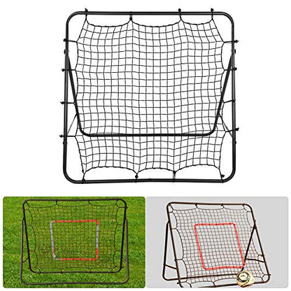 banapoy Football Rebound Target Net, Adjustable Soccer Training Equipment with Foldable Design for Passing, Shoots, Goalkeeper Practice in Clubs, Schools, Outdoor