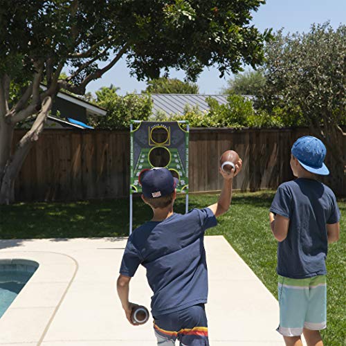 GoSports Football & Baseball Toss Games Available in Football Red Zone Challenge or Baseball Pro Pitch Challenge Choose Between Backyard Toss or Door Hang Targets - style: Football Toss