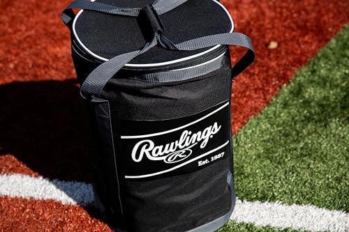 Rawlings | Soft Sided Ball Bucket Bag | Baseball/Softball | Multiple Options - color: 6 Dz. - Black/Grey