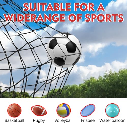 15x30ft Golf Net(4 Buttons, 10 Straps and 1 Rope), 10x10ft Soccer Net(Installation Rope Included), 7x7ft Golf Side Net(2 Park) - size: 10x10 feet