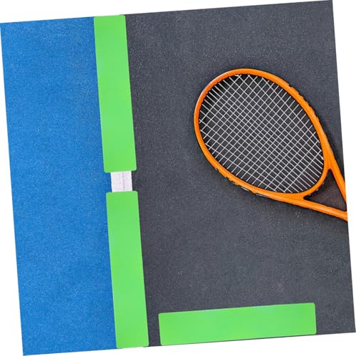 Toyvian 6Pcs Court Lines Marker Kit Flexible Throw Down Markers for Tennis Basketball and More Weatherproof Outdoor Sports Field Setup