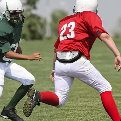 Football Back Plate, Lower Backplate with Hard Shell, High Impact Padding and Durable Adjustable Straps for Youth and Adults - color: Silver, size: Adult