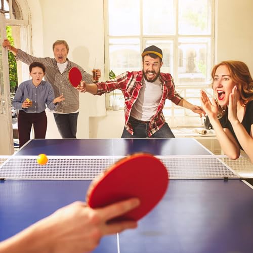 PATIKIL Telescopic Table Tennis Ball Picker, Aluminum Alloy Portable Ping Pong Ball Pick Up Net Bag for Balls Picking, Blue