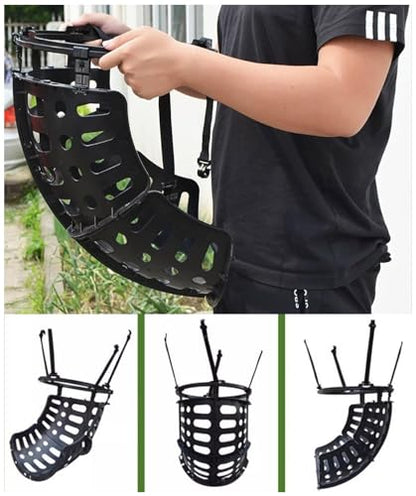 Basketball Hoop Returner Shot Return Apparatus Attachment Easy to Set Up Catcher Hanging Rebounder Ball for Efficient Shooting
