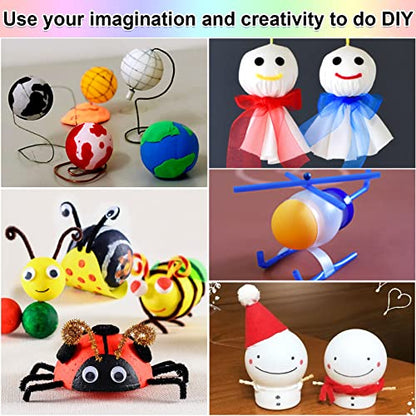 Guirnd 28 Pcs 40mm Ping Pong Balls for Table Tennis, Games, Arts, Kids, and Pet Toys - color: Mix colors