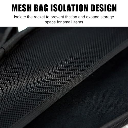 MiOYOOW Table Tennis Racket Case, Hard Shell Ping Pong Storage Bag Ping Pong Paddles Case with Zipper Can Hold 2 Short-Handled Rackets or 1 Long-Handled Racket