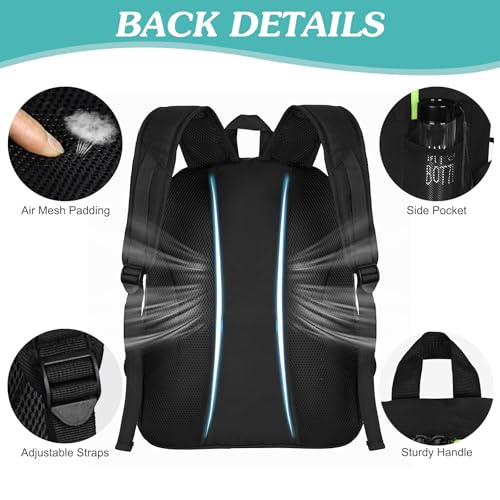 WOLT Soccer Backpack Soccer Bag with Ball Holder & Shoes Compartment, Sport Equipment Bags For Football, Basketball, Volleyball, Gym - color: LemonGreen