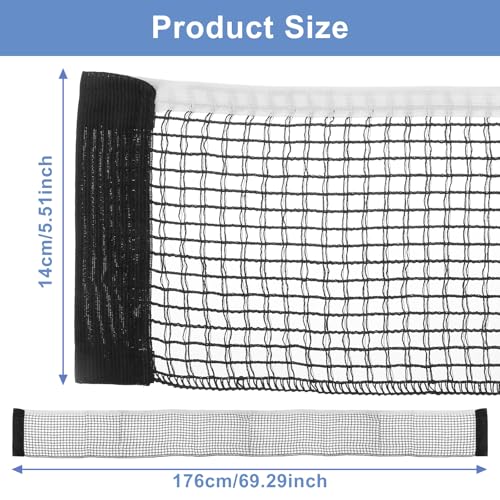 Table Tennis Net - Replacement Portable Table Tennis Net - Thickened Impact Resistant Mesh Nets for Any Standard Size Tables