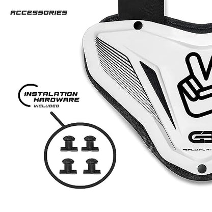 Grip Boost Fly Plate Football Back Plate, Rear Lower Back Protector for Shoulder Pads & Contoured Foam, High-Impact Protection Football Gear
