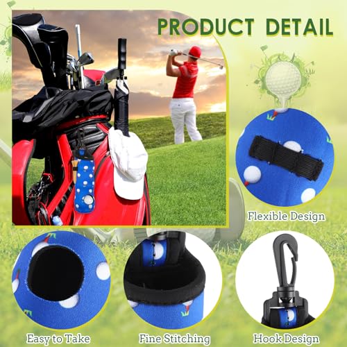 WILLBOND 24 Pcs Golf Ball Carry Bag Tee Holder for Neoprene Pouch Portable with Hook Accessories for Men Women - style: Stylish
