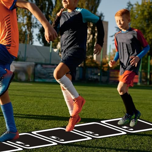 Non-Slip Agility Ladder – 250/350/450cm Jacob, Soccer Practice Tool, Speed Supply | Perfectly Great for Sports Fitness Exercise, Portable - size: 250x34x0.3CM