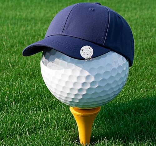 Adhere Golf Ball Markers Personlized Double Side Cute cat Logo Enamel with A Magnetic Hat Clips,A Premium Golf Gifts. - color: G-Cute White Cat