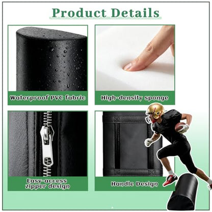 2 Pcs Football Tackle Dummy Waterproof Football Training Equipment Heavy-Duty Football Training Equipment with Handles Suitable for Footwork, Passing, and Agility Training