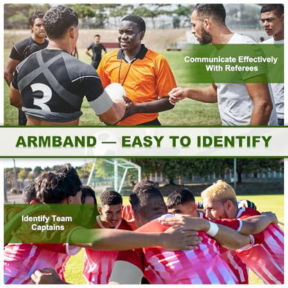 PATIKIL Soccer Captain Armband, Captain Arm Bands for Soccer Elastic Captain Arm Band Sports Captain Armbands for Youth Adult Football Team Training - color: Light Grey