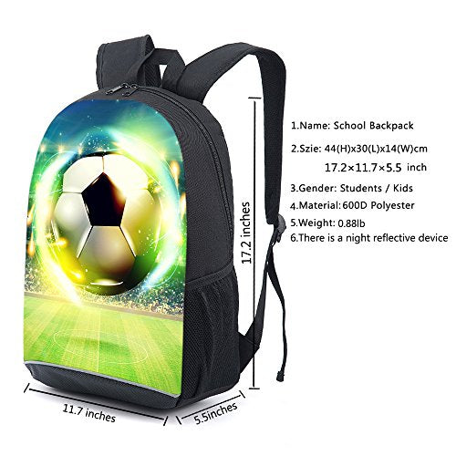 CAIWEI American Football Backpack School Bag (Football 2) - color: Football 2, size: 17.2*11.7*5.5 Inch