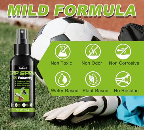 Shoe Grip Spray 7oz, Anti-Slip Sole Traction Enhancer for Sports Shoes Sneakers, Non-Sticky Quick-Dry Grip Boost for Basketball Volleyball Golf Tennis, Indoor Outdoor Courts & Athletic Gear