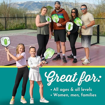 Big Dill Pickleball Co. Pickleball Paddle with Cover Choose Fiberglass Pickleball Racket or Graphite Carbon Fiber Pickle Ball Paddle | USA Pickleball Approved Pickleball Paddles