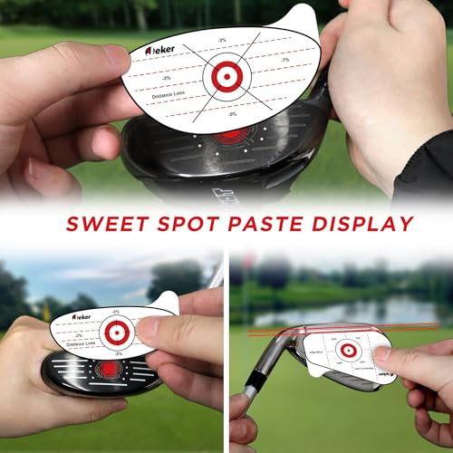 Golf Impact Tape - High-Resolution Strike Stickers for Iron, Wood & Fairway Clubs, Non-Residue, Swing Training Aid Impact Labels