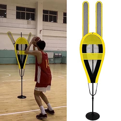 LXLZYXSF Basketball Shooting Defender Dummy Adjustable Height, Handling Ball Trainer with Moveable Arms, Lightweight Portable Sparring Partner, Gift for Daughter