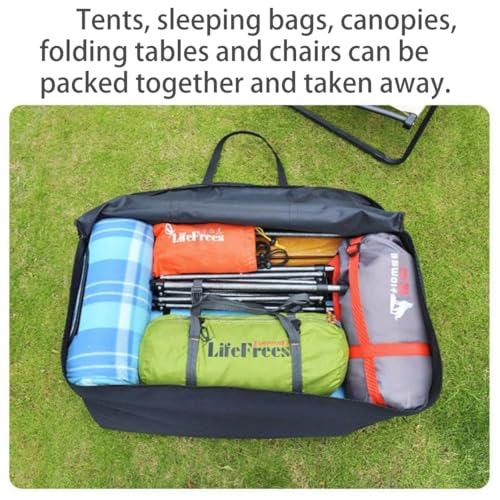 Portable Foldable Lightweight Luggage Heavy Duty Sports Storage Bag Travel Duffle Bag for Hiking, Camping & Gym Equipment Bag for Team Coaches (43.3 * 15.7 * 13.4 inches) - size: 43.3 * 15.7 * 13.4 inches