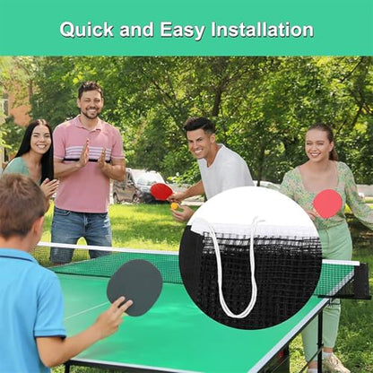 QINGFAN Portables Tables Tennis Net Folding Adjustable Height Pingpong Net Quickly Setups for Outdoor Use