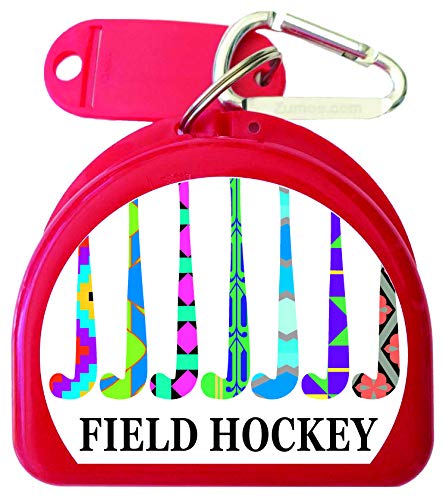 Field Hockey Mouthguard Retainer Case - Winning Team - Red