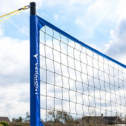 Vermont Portable Volleyball Sets [Beach or Standard] | Volleyball Training Equipment - Volleyball Posts, FIVB Nets, Guy Ropes & Carry Bag | Volleyball Net Outdoor - color: Pro Set