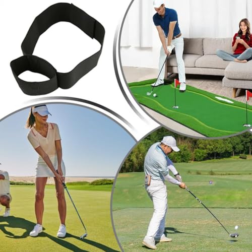 TRS Slider Golf Training Aid - Adjustable Golf Swing Correcting Arm Band for Connection & Stability - Premium Nylon Elastic Swing Trainer for Beginners, Men & Women