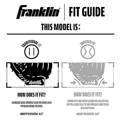 Franklin Sports CTZ5000 Baseball Gloves - Adult + Youth Fielding Gloves + Catcher's Mitts - Multiple Styles + Colors