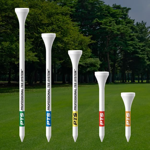 PrideSports PTS Wood Golf Tees | 75 Count, 3-1/4 Inch | #1 Wood Tee on Tour | Best for Drivers & Woods