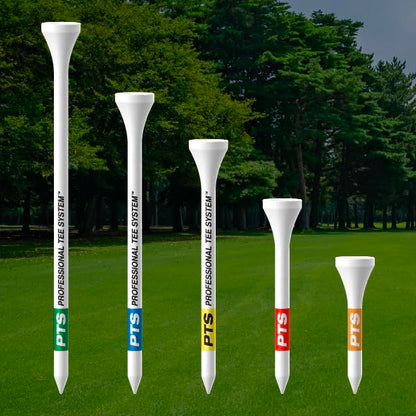 PrideSports PTS Wood Golf Tees | 75 Count, 3-1/4 Inch | #1 Wood Tee on Tour | Best for Drivers & Woods
