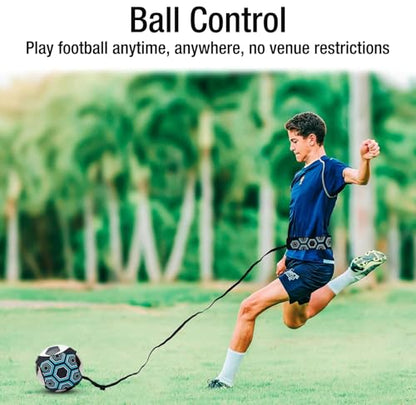 Soccer Training Mat with Video Guide, Kick Trainer & Ball Controller, Soccer Footwork Training Mat for Dribbling, Agility & Coordination, Non-Slip Indoor Outdoor Soccer Training Equipment for All Ages