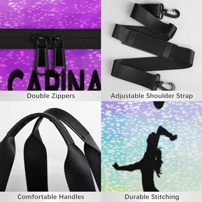 Personalized Kids Volleyball Sport Duffel Bag with Custom Name Carry On Sleepover Weekender Travel Bag