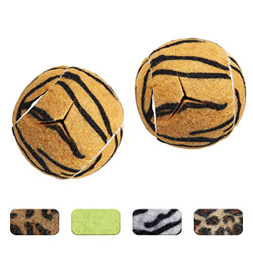 STARTOP Deluxe Pre Cut Walker Tennis Ball Glides - Walkers Legs Universal Precut Glide Balls, Accessories Gifts for Elderly Seniors or Medical Rehab - color: Tiger