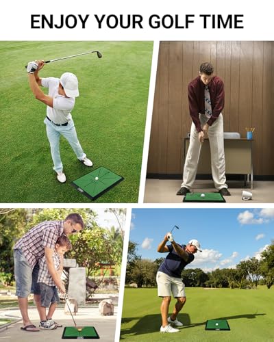 High-Precision Golf Hitting Mat – Practice Mat with Swing Path Feedback & Impact Detection – Indoor/Outdoor Use – Golf Swing Trainer for Home Training – Gift for Golfers, Beginners & Pros - style: Golf Hitting Mat