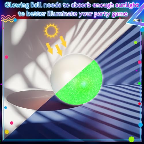 32 Pcs Glow in The Dark Party Table Tennis Game Set Include 24 Pcs Glowing Plastic Cups and 8 Balls for Indoor Outdoor Party Event Birthdays Weddings BBQ Parties - color: Blue and Green