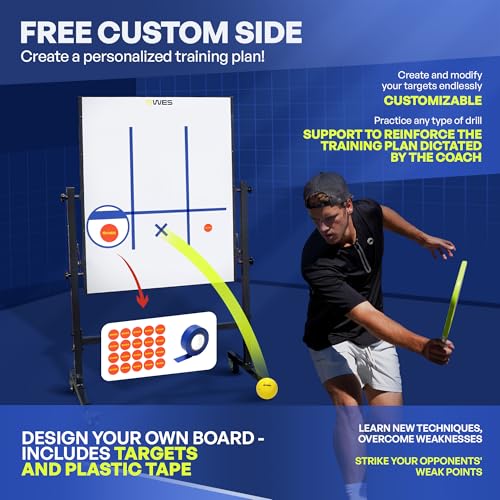 WES Getta Pro Trainer, Double-Sided Pickleball Rebounder with Stand and Adjustable Angle | Dink Pickleball Practice Board | Pickleball Training Aids