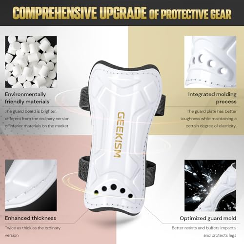 Soccer Shin Guards for Youth Kids Toddler, Protective Soccer Shin Pads & Sleeves Equipment - Football Gear for 3 5 4-6 7-9 10-12 Years Old Children Teens Boys Girls