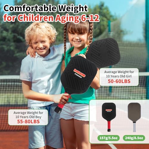 Waterproof Lightweight Pickleball Paddles Set of 2,Beach Pool Toys Fun Play Sport Game,Gift for Teenagers Kids Adults Beginner,Indoor Outdoor Activities - size: Large