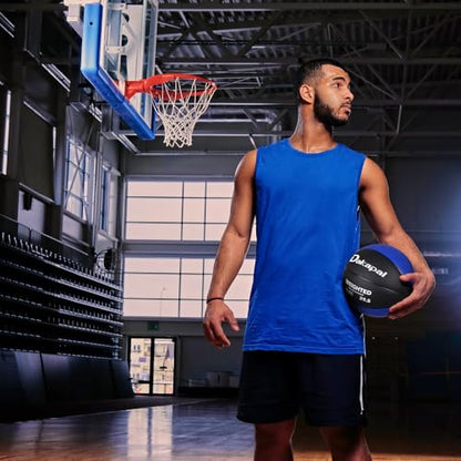 Dakapal Weighted Heavy Training Basketball, Size 7 Black 2.2LBS/3LBS/3.3 LBS Weight PU Durable for Trainer and Dribbling Passing, Indoor and Outdoor Usage
