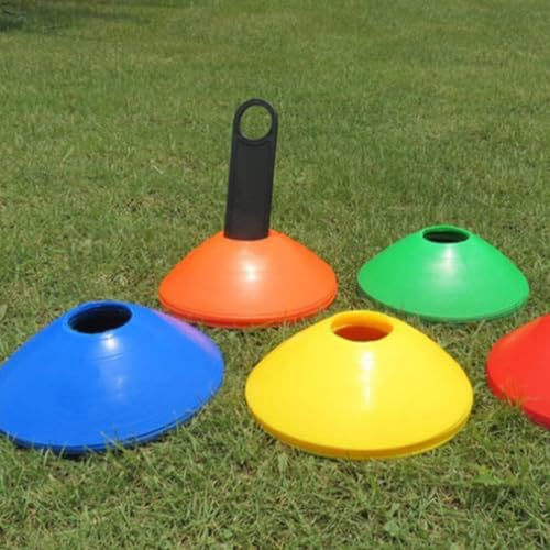 Cabilock Soccer Cone Holders 8-Pack Football Training Stand with Disc Cone Storage Rack Portable Carrying Holder for Sports Field Agility and Marking Discs