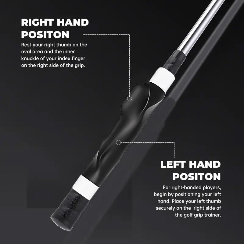 2Pack Golf Grip Trainer,Golf Training Aid Grip Trainer Club,Training Grip Right Hand, to Help Train Correct Hand Position