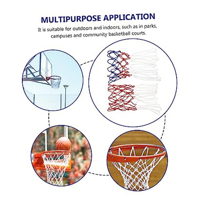 KESYOO Professional Basketball Net Replacement Heavy Duty Thick Polyester Mesh for Standard Hoops All-Weather Basketball Nets for Indoor and Outdoor Use