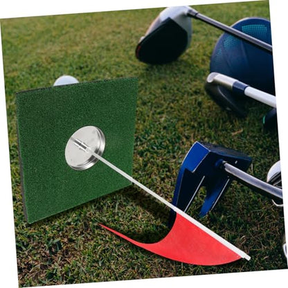 LIOOBO Thickened Putting Cup Hole Golf Training Aid Cups Flags Portable Golf Ball Training Aid for Indoor Practice